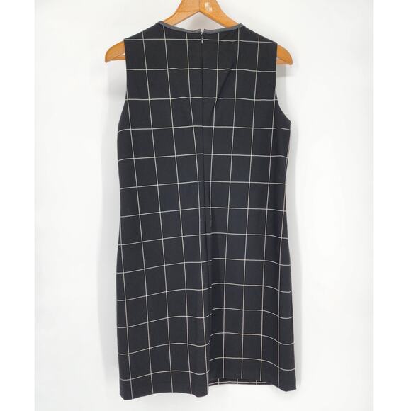 Lauren Ralph Lauren Black and White Plaid Sleeveless Shift Dress Women’s Size 6 - Picture 3 of 9